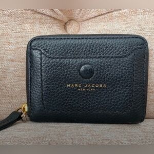 Marc Jacobs Black Leather Zip Wallet